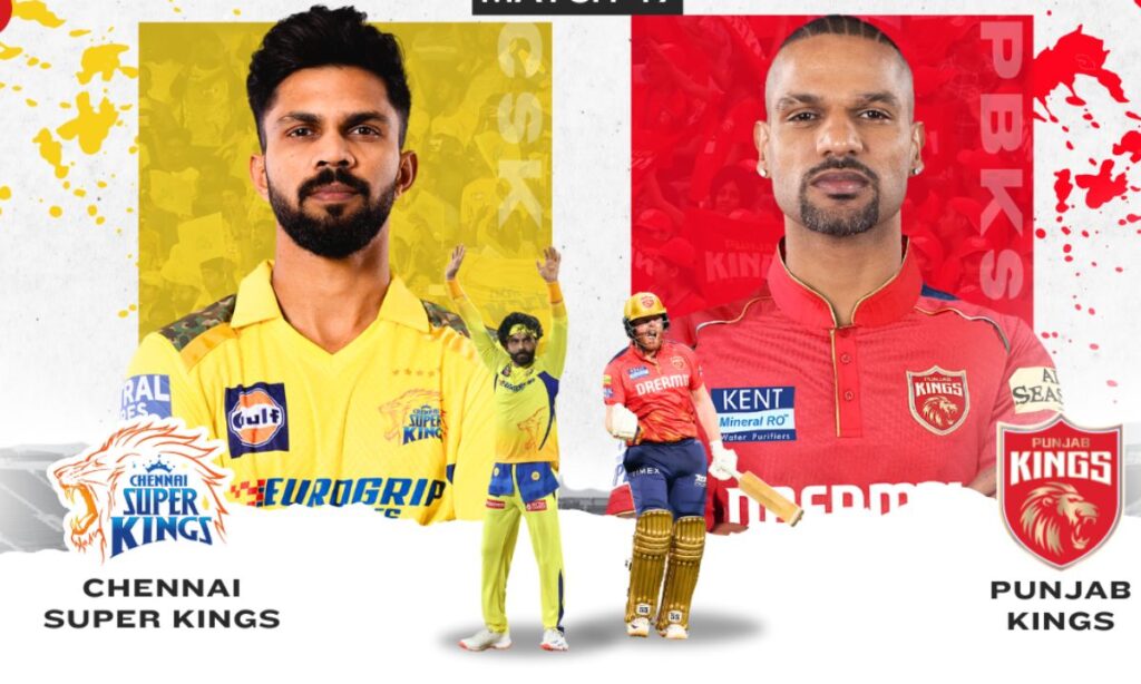 Chennai Super Kings vs Punjab Kings Match Scorecard- 22nd Match, 8 Apr 2025