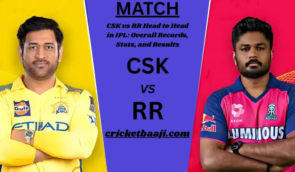 CSK vs RR Head to Head in IPL: Overall Records Stats and Results