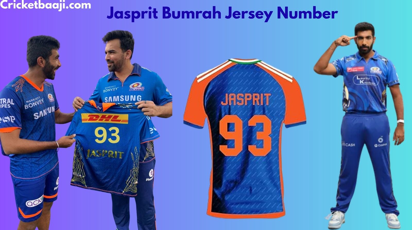 The Unassuming 93: Decoding the Power Behind Jasprit Bumrah Jersey Number