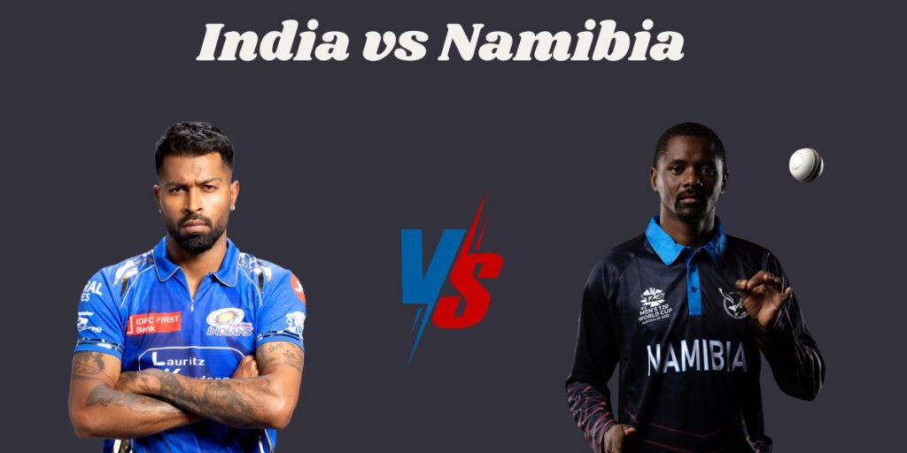 India vs Namibia T20 World Cup Scorecard