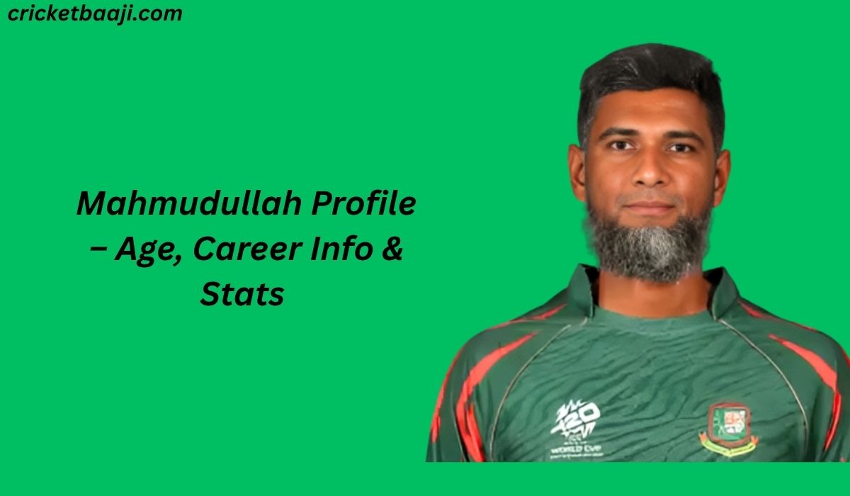Mahmudullah Profile – Age, Career Info & Stats