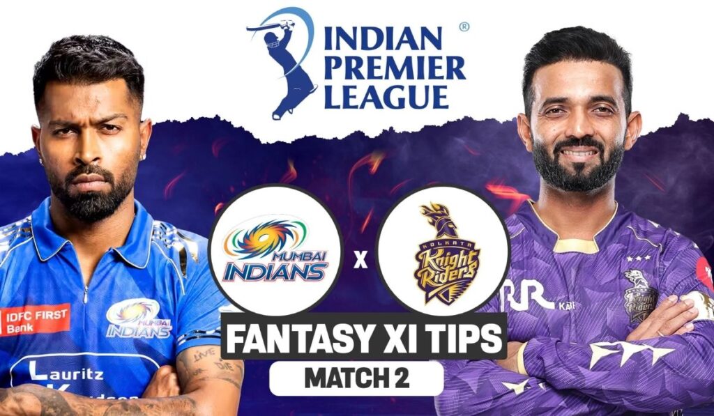 Mumbai Indians vs Kolkata Knight Riders, 2nd Match, Indian Premier League 2026 – Scorecard Match